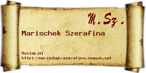 Marischek Szerafina névjegykártya